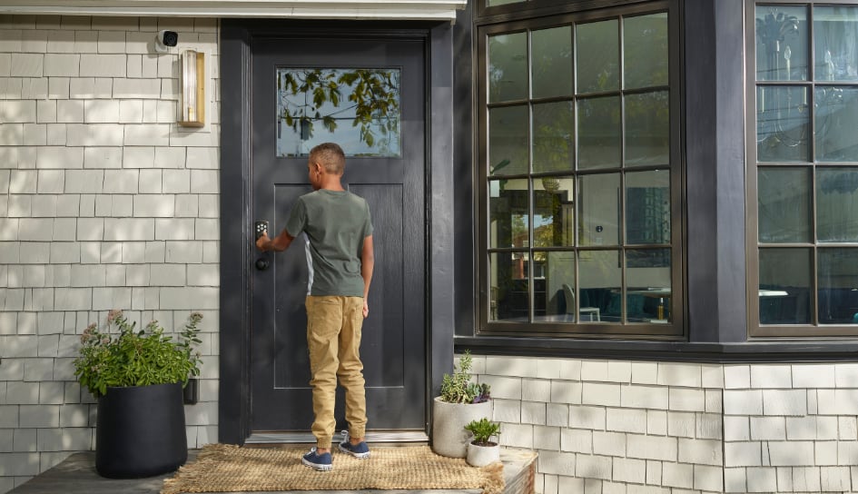 Vivint Smart Lock on home in Ithaca