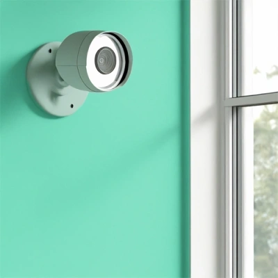 Ithaca vivint camera facing a window